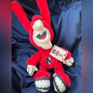 Vintage 1988 Acme 18" Plush Doll The Dominos  Mascot Avoid The Noid (Clean) Tags